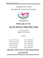 Tổng quan về Ngân hàng thương mại