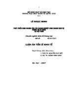  Phát triển kinh doanh của các doanh nghiệp kinh doanh dịch vụ thông tin di động tại việt nam