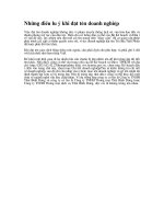 Những lưu ý khi đặt tên doanh nghiệp