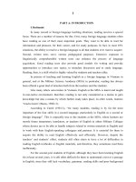 A study on possible effective pre-reading activities to improve reading skills for 2nd- year english majors at the military science academy