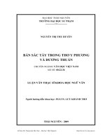 Bản sắc tày trong thơ Y Phương và Dương Thuấn