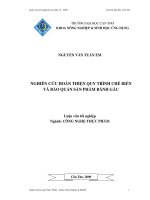 Nghiên cứu hoàn thiện quy trình chế biến và bảo quản sản phẩm bánh gấc.