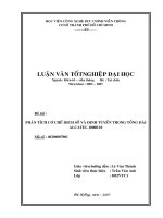 Phân tích cơ chế dịch số và định tuyến trong tổng đài alcatel 1000e10 