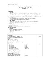 Tài liệu giáo án môn Tập đọc lớp 3 - tuần 16