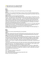 Đề thi tác nghiệp doanh nghiệp thương mại