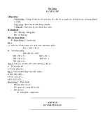 Giáo án môn Toán lớp 1 - tuần 33