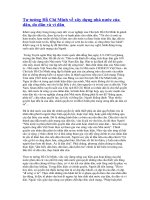 Tư tưởng Hồ Chí Minh về xây dựng nhà nước của dân, do dân và vì dân