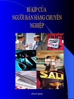 Bí kíp bán hàng selling for dummies