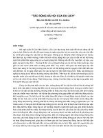 Tác động xã hội của du lịch