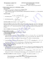 Đề thi đại học toán khối A năm 2010