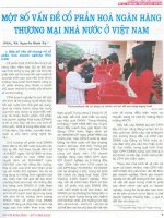 Một số vấn đề cổ phần hóa Ngân hàng thương mại Nhà nước ở Việt Nam .pdf