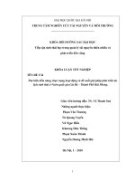 Sức chứa của Vườn quốc gia trong DLST