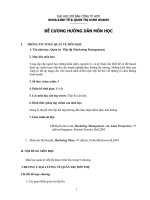 Quản trị  Marketing 