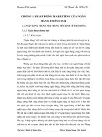 Hoạt động Marketing tại Sở giao dịch I - NH đầu tư và phát triển Việt Nam