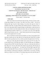 Dịch vụ MICE - Chương 1