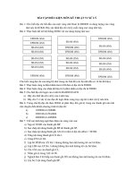 Đề kiểm tra điều kiện kỹ thuật vi xử lý