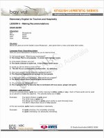 English for Tourism and Hospitality 6