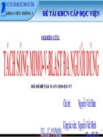 Tách sóng mimo-v-blast đa người dùng