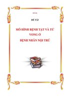 Đề tài MÔ HÌNH BỆNH TẬT VÀ TỬ VONG Ở BỆNH NHÂN NỘI TRÚ