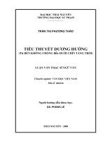 Tiểu thuyết dương hướng (từ Bến không chồng đến Dưới chín tầng trời)