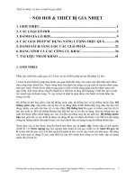 Lò hơi và thiết bị gia nhiệt 