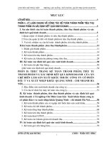 Thực trạng về công tác kế toán thành phẩm TTTP và xác định kết quả kinh doanh ở xí nghiệp chế biến lâm sản và hàng XK.