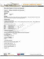 English for Tourism and Hospitality 2