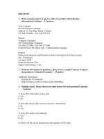 Đề thi cho cán bộ xuất nhập khẩu - FPT