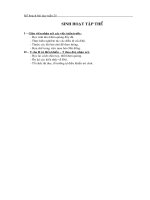 Sinh hoạt  tập thể lớp 3 - tuần 25