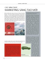 Các hình thức marketing sáng tạo mới