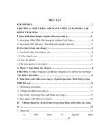 Thực trạng cà phê xuất khẩu của công ty cổ phần tập đoàn Thái Hòa