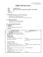 Giáo án Luyện từ và câu - Lớp 2  - Từ ngữ về chim ... dấu chấm phẩy