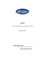 Đề thi kết môn Kỹ Thuật Thi Công Mạng Doanh Nghiệp