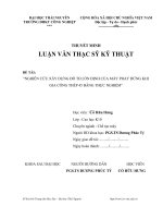 Nghiên cứu xây dựng đồ thị ổn định của máy phay đứng khi gia công thép 45 bằng thực nghiệm