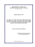 Tác động của thực tiễn quản trị nhân lực đến sự gắn kết của nhân viên với tổ chức