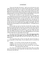 Một số giải pháp hoàn thiện chính sách phát triển công nghiệp Việt Nam giai đoạn 2001 2020