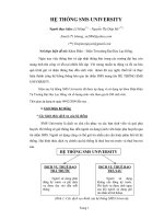 Hệ thống SMS University phần 1