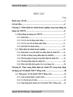Hoàn thiện công tác thẩm định tài chính doanh nghiệp trong hoạt động tín dụng tại Chi nhánh Ngân hàng công thương Đông Anh