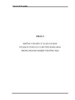 Hạch toán lưu chuyển hàng hoá tại công ty tnhh tm&dv hoàng khuyên