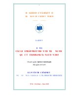 Các giải pháp phát triển thị trường thẻ quốc tế Eximbank từ nay đến năm 2015