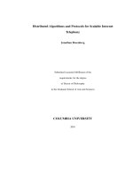 Distributed Algorithms and Protocols for Scalable Internet Telephony