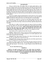 Một số biện pháp thúc đẩy công tác tiêu thụ hàng hoá nhằm tăng doanh thu tiêu thụ