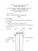 Đề thi may thiết kế thời trang 2