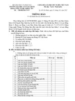 Thông báo trả nợ vét