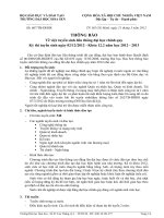 Thông báo Về việc tuyển sinh liên thông đại học chính quy