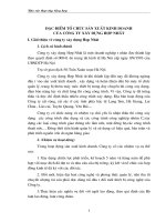 Báo cáo tổng hợp về đặc điểm tổ chức sản xuất kinh doanh & đặc điểm về tổ chức bộ máy, công tác kế toán của Công ty xây dựng hợp nhất