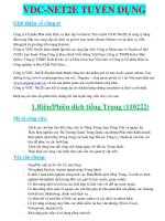 Tuyển gấp ,phiên dịch ,tiếng trung