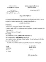 Thông báo lịch học khóa 13 A