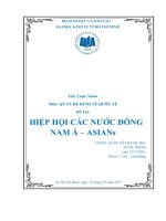 HIEP HOI CAC NUOC DONG NAM A - ASEAN