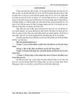 Báo cáo tổng hợp về đặc điểm của khách sạn du lịch sông nhuệ, kết quả hoạt động sản xuất kinh doanh của khách sạn